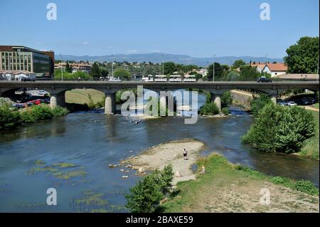 Cittadella, città murata e castello a Carcassonne, Aude, Francia Foto Stock