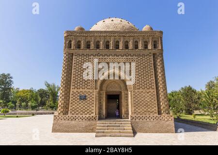 Mausoleo Ismail Samani, Bukhara, Buchara, Uzbekistan, Asia centrale, Asia Foto Stock