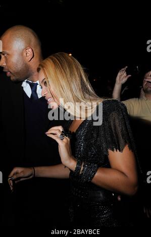 Cantante Beyonce Knowles il 1 febbraio 2010 a Los Angeles, California. Foto Stock