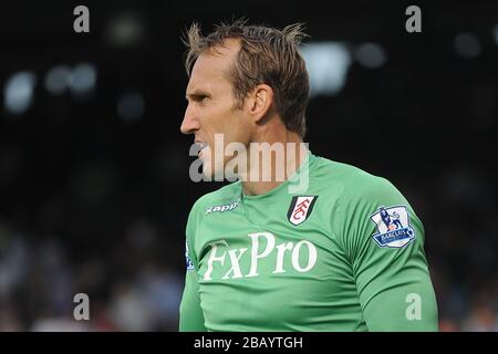 Mark Schwarzer, portiere di Fulham Foto Stock