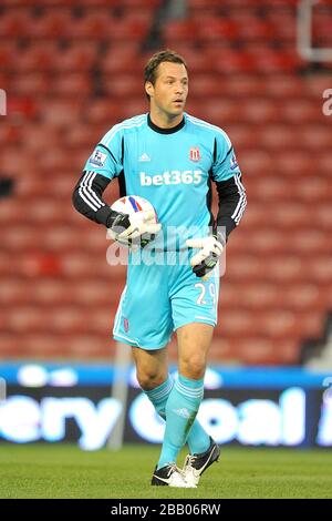 Thomas Sorensen, portiere di Stoke City Foto Stock