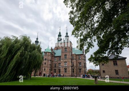 Il Castello di Rosenborg a Copenaghen, in Danimarca, in Europa Foto Stock