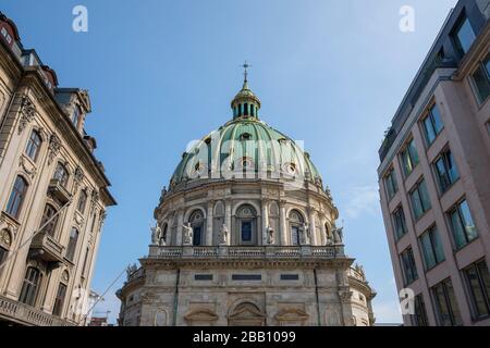 La Chiesa di Frederik, detta Marmorkirken Marmorkirken a Copenhagen, Danimarca, Europa Foto Stock