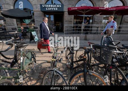 Starbucks Coffee Store a Copenhagen, Danimarca, Europa Foto Stock