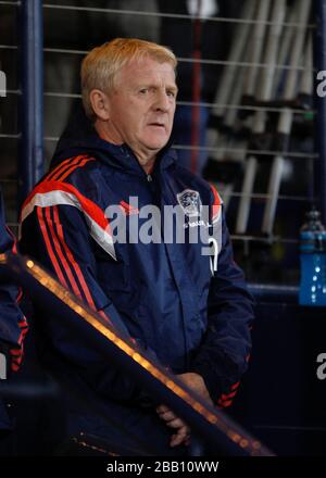 Gordon Strachan, responsabile della Scozia Foto Stock