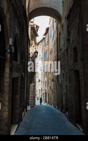 Perugia (Umbria) - la splendida città medievale, capitale dell'Umbria, centro Italia. Qui una vista del centro storico artistico. Foto Stock