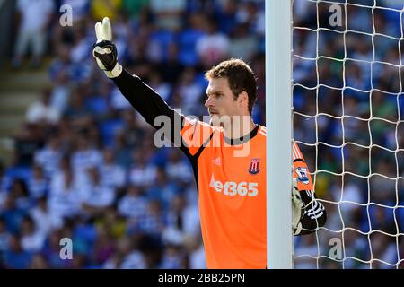 Stoke City portiere Asmir Begovic Foto Stock