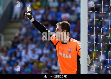 Stoke City portiere Asmir Begovic Foto Stock