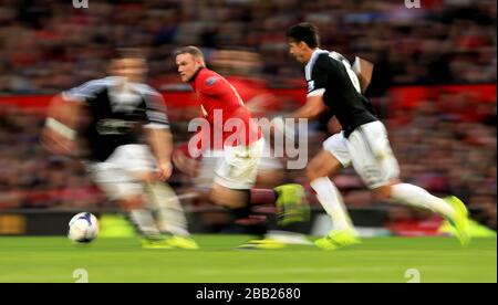 Wayne Rooney del Manchester United in azione Foto Stock