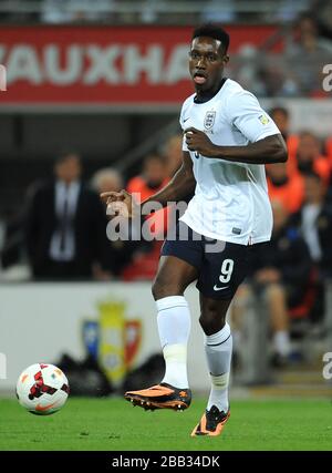 Danny Welbeck in Inghilterra in azione contro la Moldavia. Foto Stock