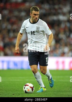 L'inglese Rickie Lambert in azione contro la Moldavia. Foto Stock