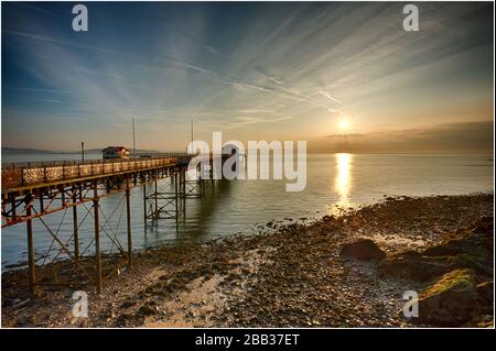 Mumbles pier Foto Stock