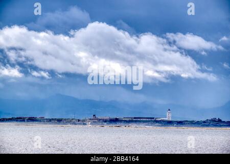 Skyline di Tarifa Foto Stock