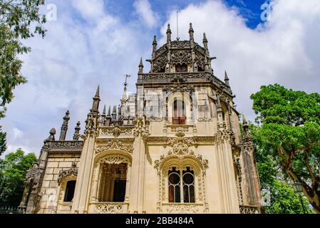 Quinta da Regaleira, un sito UNESCO a Sintra, Portogallo Foto Stock