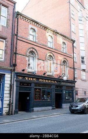 Newcastle upon Tyne/UK - 8 gennaio 2020: L'esterno del pub Bodega Foto Stock