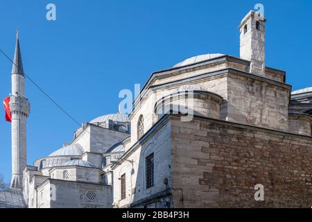 Türkei, Istanbul, Üsküdar, Mihrimah Sultan Camii (Iskele Camii) 1546 bis 1548 vom Architekten Sinan erbaut. Foto Stock