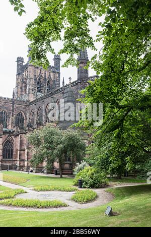 La Cattedrale di Chester, Cheshire, Inghilterra, Regno Unito Foto Stock