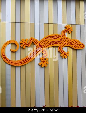 Shopping Parks deserte a causa di Coronavirus Lockdown credit Ian Faircognate/Alamy Stock Photos Foto Stock