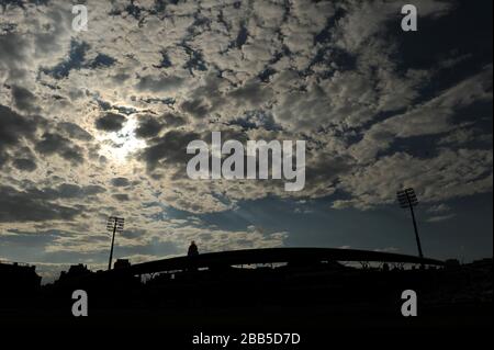 Una vista del cielo sopra il Kia Oval Foto Stock