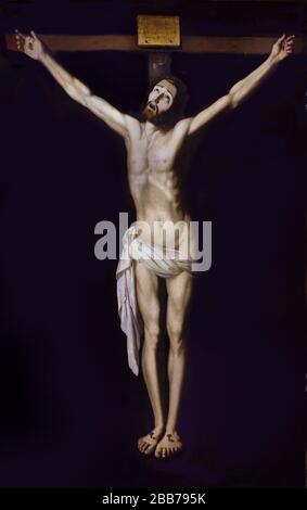 Cristo sulla Croce 1630 di FRANCISCO DE ZURBARAN (1598-1664), Spagna, spagnolo, Foto Stock