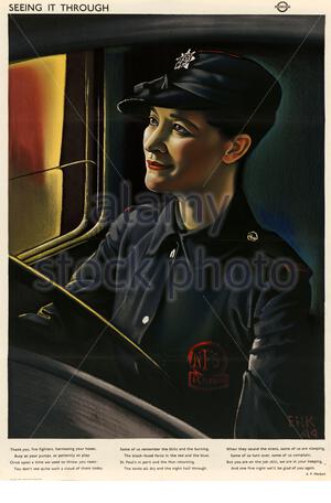 British World War 2 informazioni pubbliche poster di propaganda Foto Stock