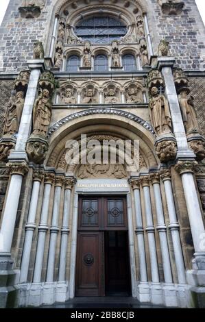 Portal der Sankt Jakob Kirche Aachen Foto Stock