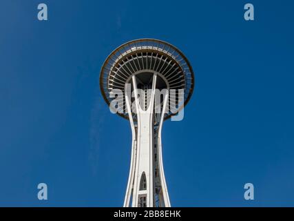 Lo Space Needle a Seattle Washington Foto Stock