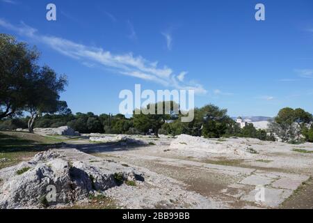 Pynx Hill Atene Foto Stock