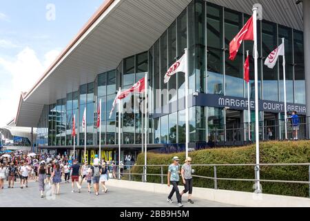 Margaret Court Arena al torneo di tennis Melbourne Open 2020, City Central, Melbourne, Victoria, Australia Foto Stock