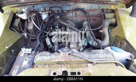 Motore diesel Land rover Foto Stock