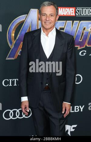 Los Angeles, Stati Uniti. 30th Mar, 2020. (FILE) il Bob Iger di Disney sta cedendo il suo intero stipendio durante Coronavirus COVID-19 Pandemic. LOS ANGELES, CALIFORNIA, Stati Uniti - 22 APRILE: Il presidente esecutivo e l'ex direttore esecutivo della Walt Disney Company Bob Iger arriva alla prima mondiale di Walt Disney Studios Motion Pictures e Marvel Studios 'Avengers: Endgame' si è tenuto presso il Los Angeles Convention Center il 22 aprile 2019 a Los Angeles, California, Stati Uniti. (Foto di Xavier Collin/Image Press Agency) Credit: Image Press Agency/Alamy Live News Foto Stock
