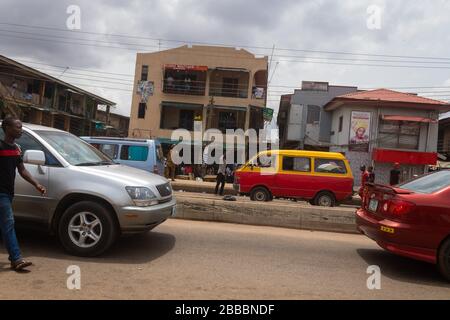 Il virus di Conora AKA COVID19 causa l'arresto di affari e di mercato in Africa Foto Stock