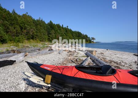 Portland Island, Gulf Islands National Park Reserve, un parco nazionale situato lungo e attorno alle Gulf Islands nella British Columbia, Canada Foto Stock