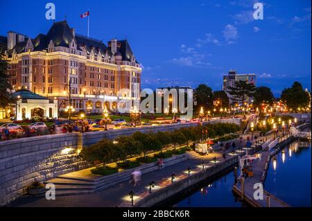 Empress Hotel, Victoria, Isola di Vancouver, BC, Canada Foto Stock