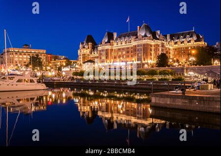 Empress Hotel, Victoria, Isola di Vancouver, BC, Canada Foto Stock