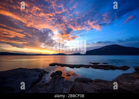 Punto di Mosè, North Saanich, Isola di Vancouver, BC, Canada Foto Stock