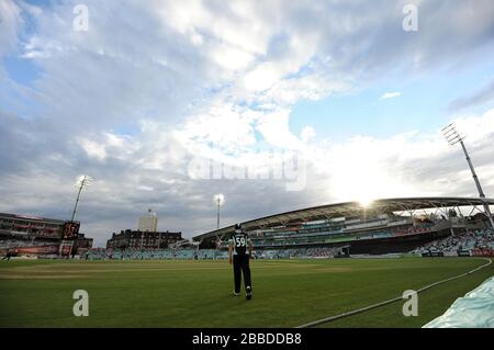 Una vista del cielo sopra il Kia Oval Foto Stock