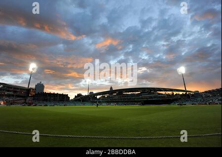 Una vista del cielo sopra il Kia Oval Foto Stock