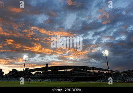 Una vista del cielo sopra il Kia Oval Foto Stock