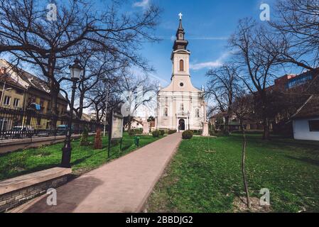 Chiesa nella città vecchia di Subotica Foto Stock