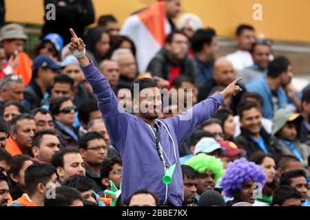 Fan dell'India negli stand al Kia Oval Foto Stock