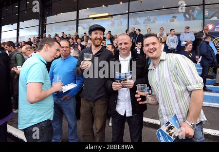 Vista generale dei corridori nelle tribune Foto Stock
