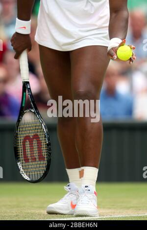 Serena Williams degli Stati Uniti in azione contro Caroline Garcia della Francia Foto Stock