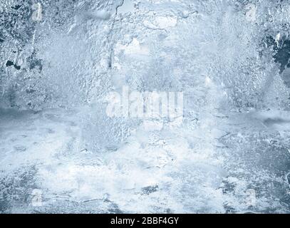 foglio ghiaccio delicato fragile irregolare freddo gelo neve fondo Foto Stock