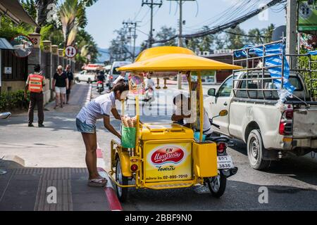 Vendita di gelati, Phuket, Thailandia, Asia Foto Stock