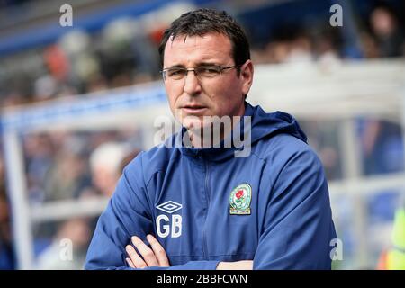 Blackburn Rovers manager Gary Bowyer Foto Stock