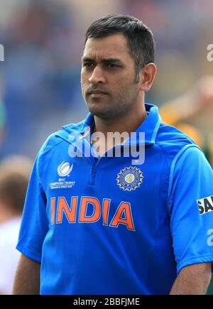 Mahendra Singh Dhoni dell'India Foto Stock