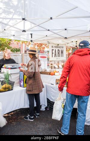 Great Barrington, Massachusetts, Usa - 26 Ottobre 2019: Great Barrington Farmer'S Market Foto Stock