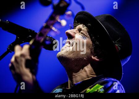 Frederiksberg, Danimarca. 28th, febbraio 2019. Il cantante, cantautore e musicista americano Jason Mraz si esibisce in un concerto dal vivo presso KB Hallen a Frederiksberg, Copenhagen. (Photo credit: Gonzales Photo - Lasse Lagoni). Foto Stock