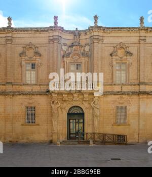 Museo della Cattedrale in Piazza dell'Arcivescovo nella città di Mdina, Malta Foto Stock